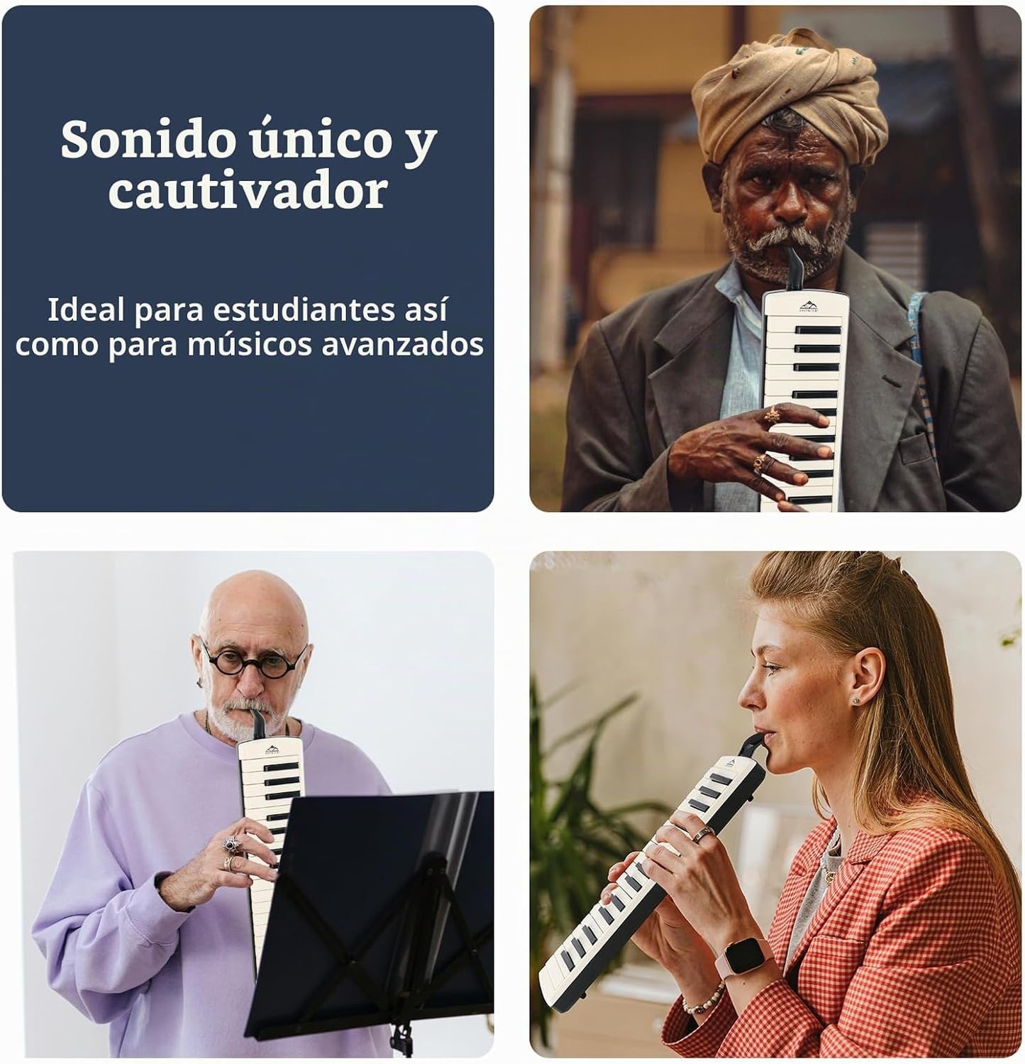 EASTROCK - Melódica de 32 teclas, piano de aire, teclado de soprano...