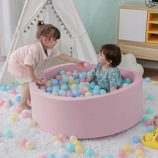 SHJADE Piscina de pelotas de espuma para niños pequeños, 35.4"x...