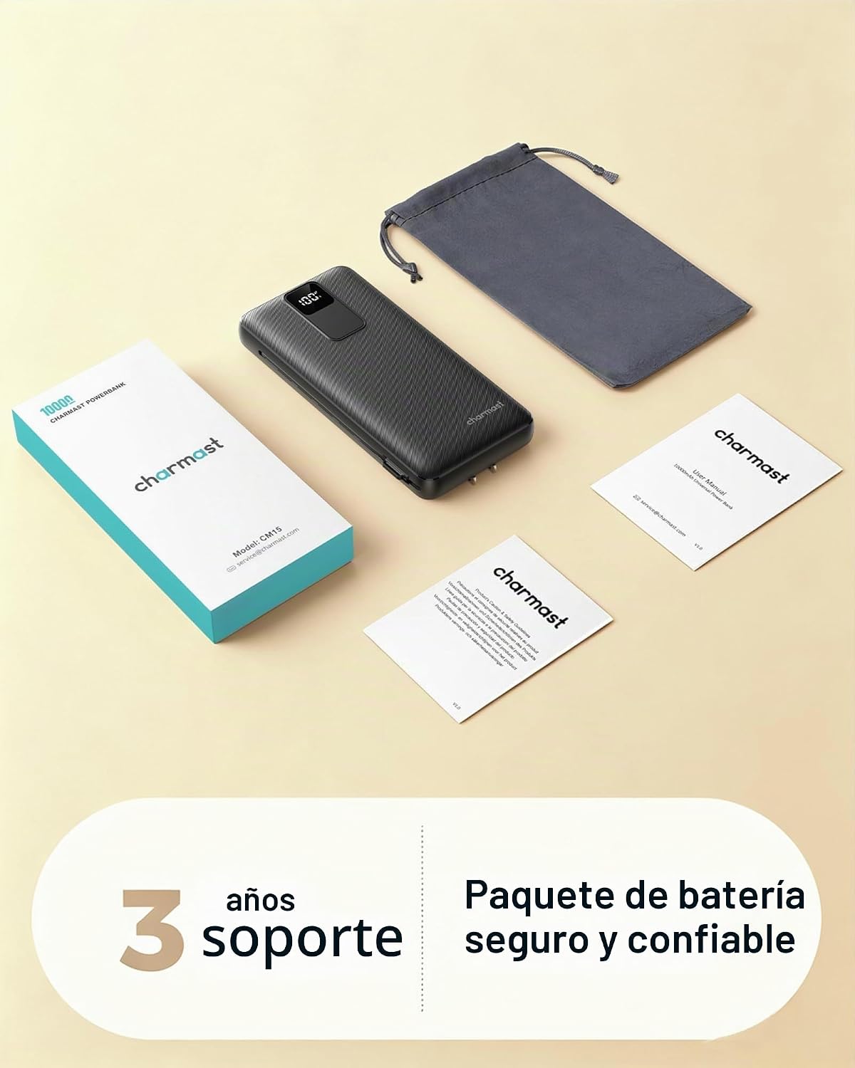 Cargador portátil charmast 20000mAh con enchufe de pared, banco de...