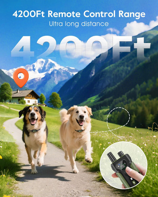 SLOPEHILL Collar de Descarga para Perros, Collar de Entrenamiento p...