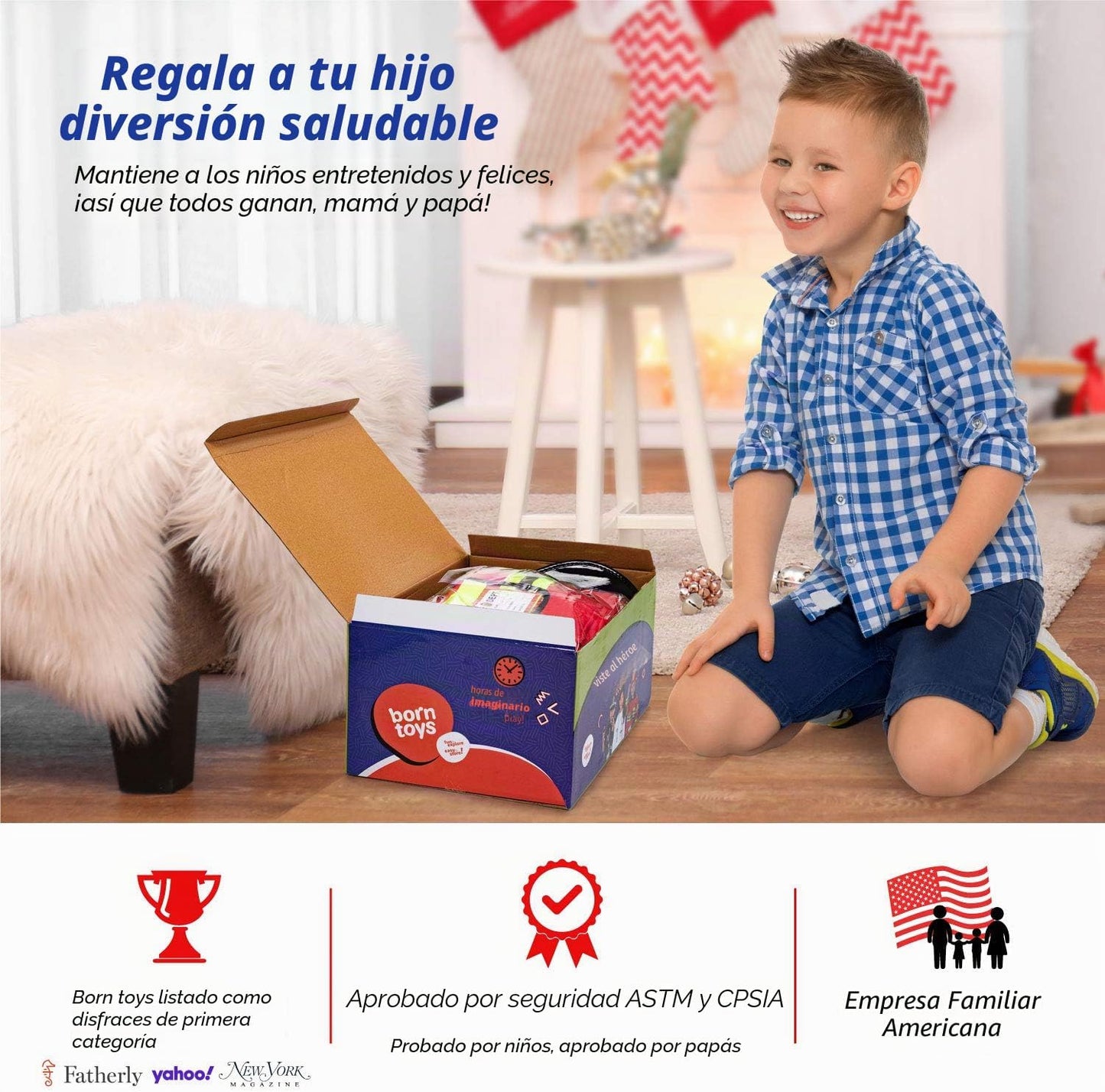 Born Toys Ropa de vestir 3 en 1 para niños, policía, bombero, médic...