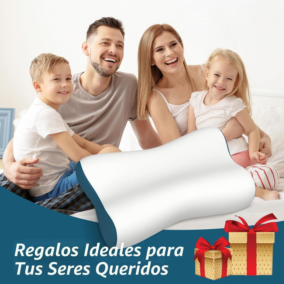 Almohada cervical para el alivio del dolor, almohadas de espuma vis...