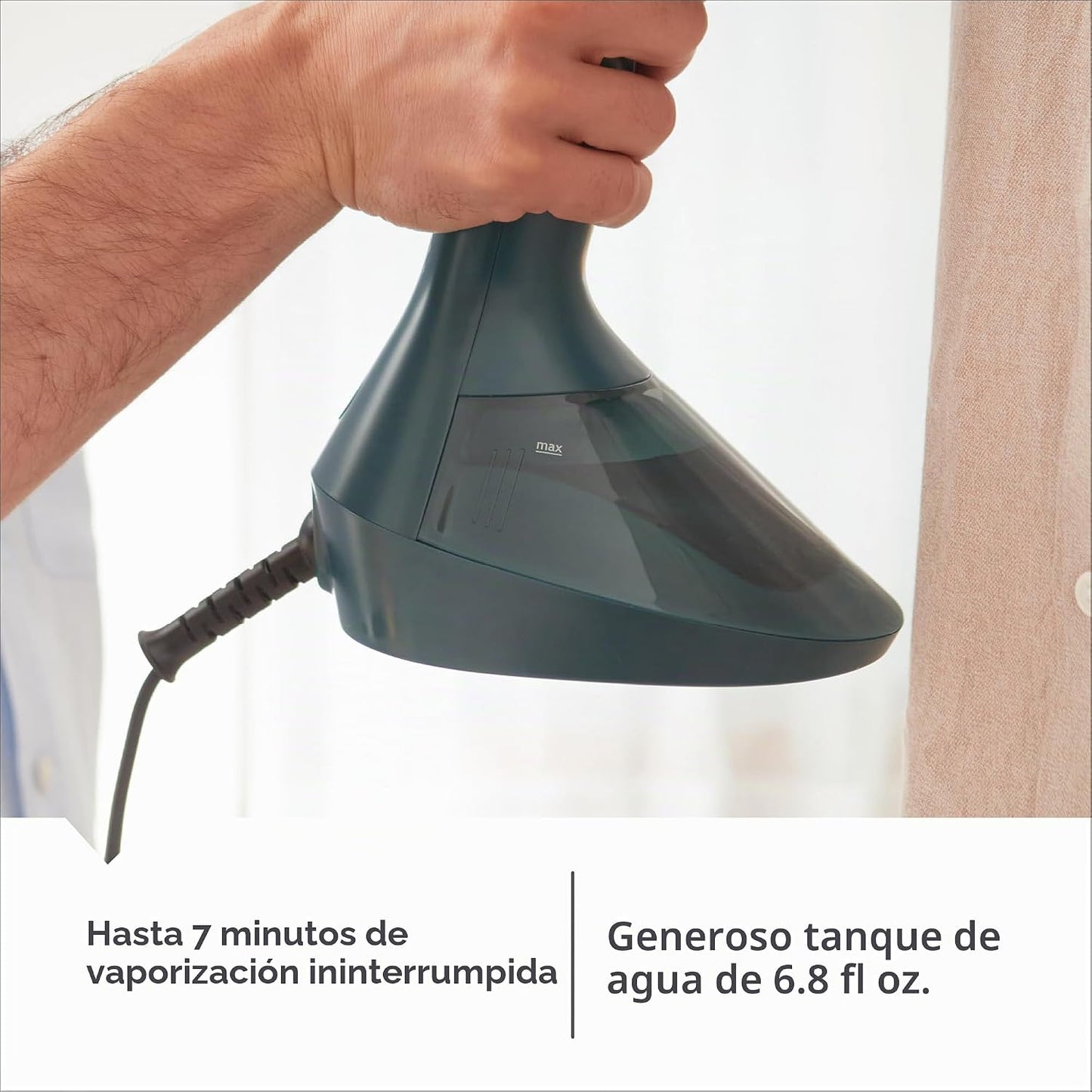 BLACK+DECKER™ VacuSteam™ - Vaporizador de mano para ropa, 1400 W, t...