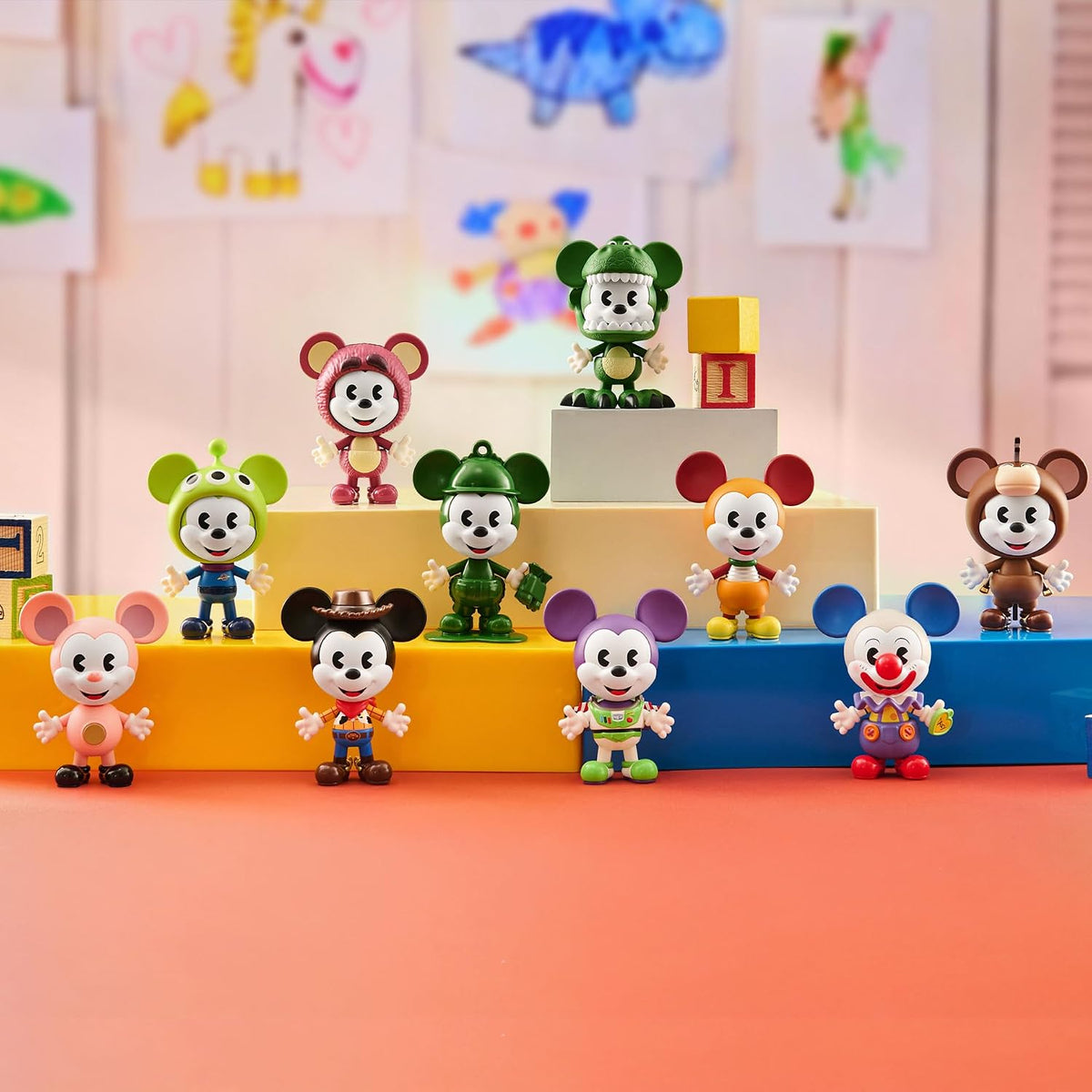 POP MART Disney Mickey Remixed: Mickey Meets Pixar Series Bind Box,...