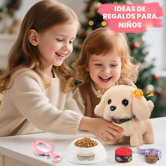Vanvimen 16 piezas de juguetes de perro robot para niñas, juguetes...