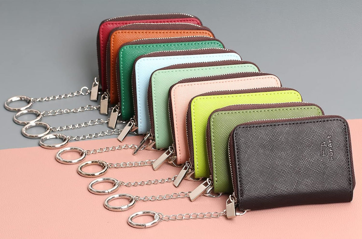 FurArt Cartera con Cremallera para Mujeres, Cartera con Bloqueo RFI...