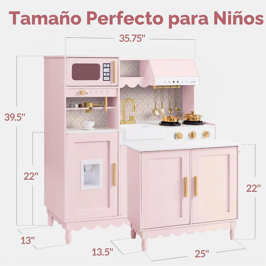 Best Choice Products Juego de cocina para niños y niños pequeños, j...