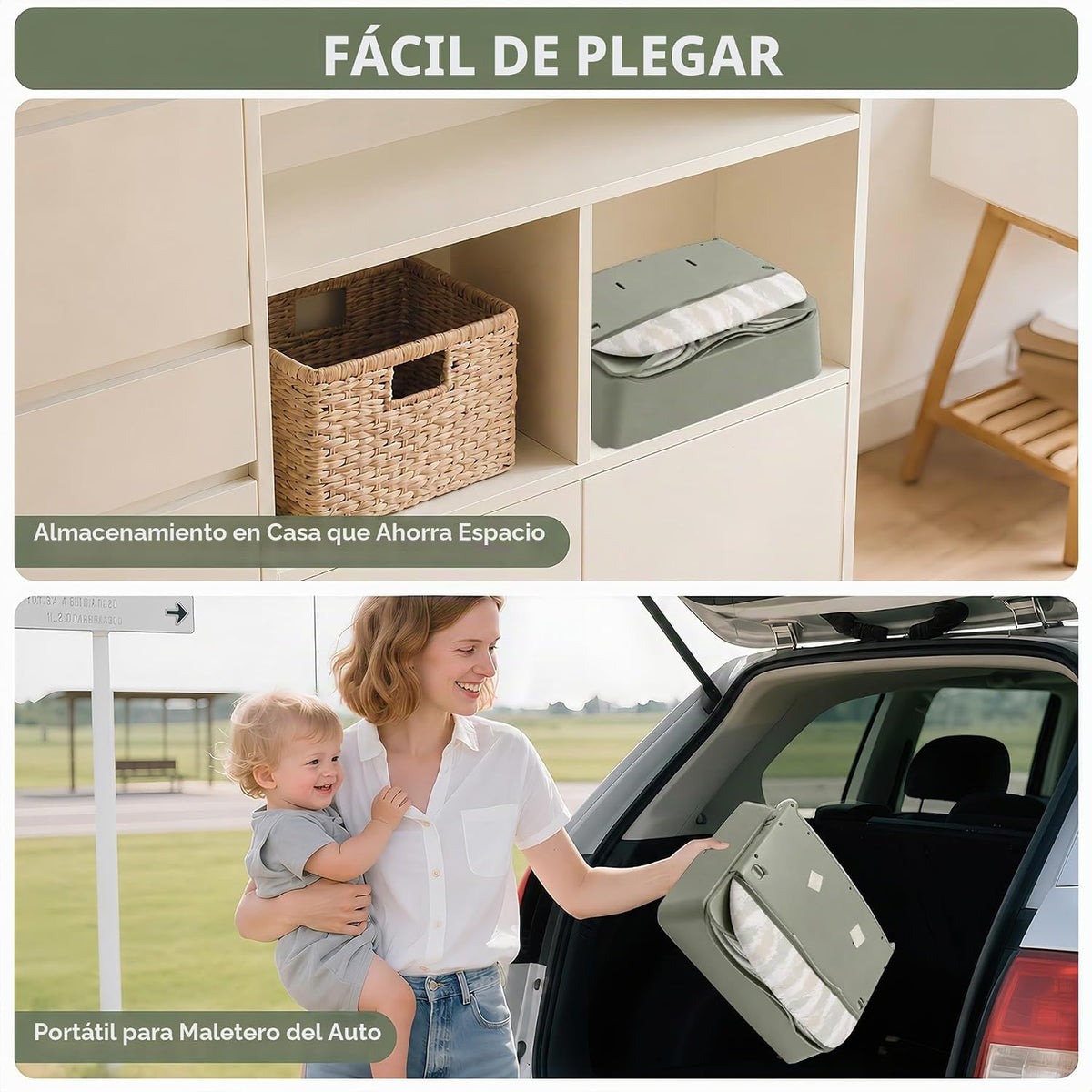 Silla alta portátil 4 en 1 convertible para bebés de 6 a 36 meses,...