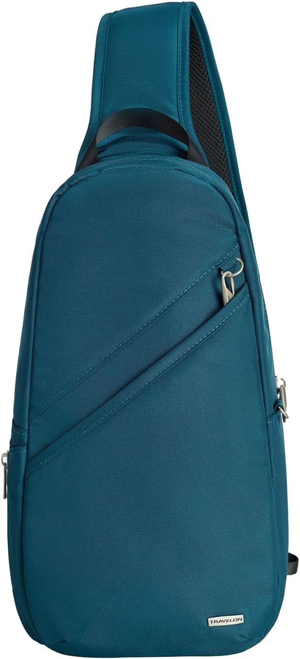 Travelon - Bolsa de hombro antirrobo clásica, Avellana