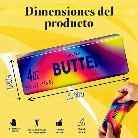 Pelotas para el estrés con forma de mantequilla de rebote lento, 20...