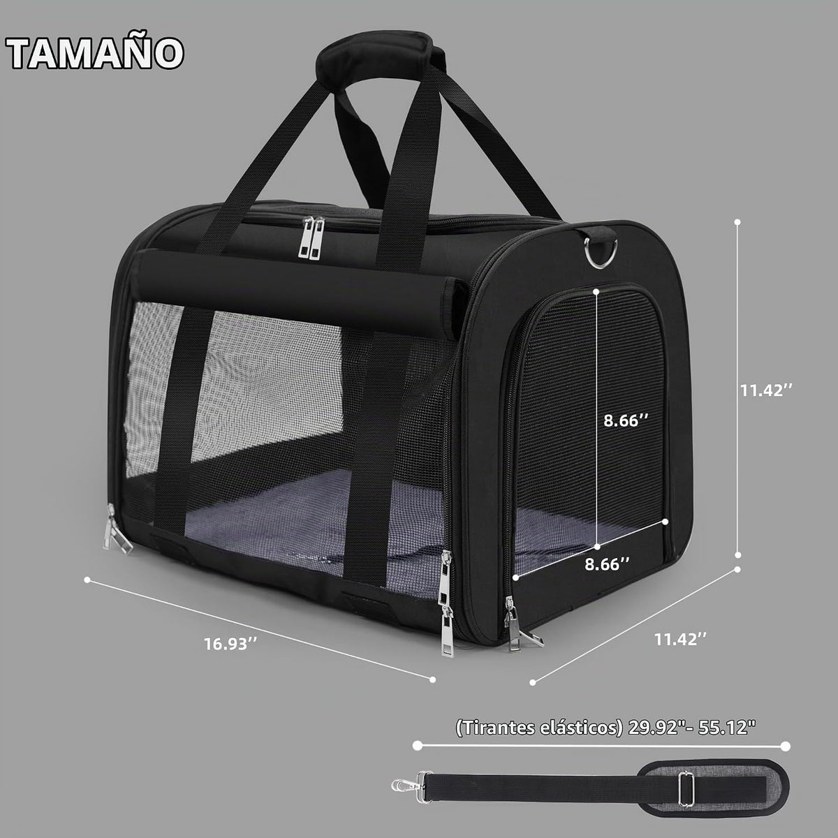 TWDEPART Mochila transportadora para gatos, multifuncional, firme y...