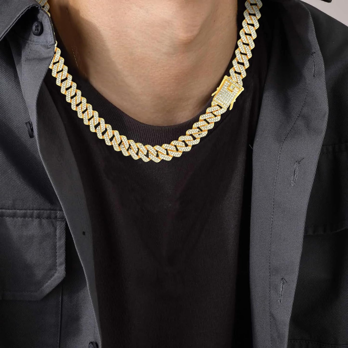 NEWITIN Juego de 15 piezas de joyería de plata para hombre, acero i...