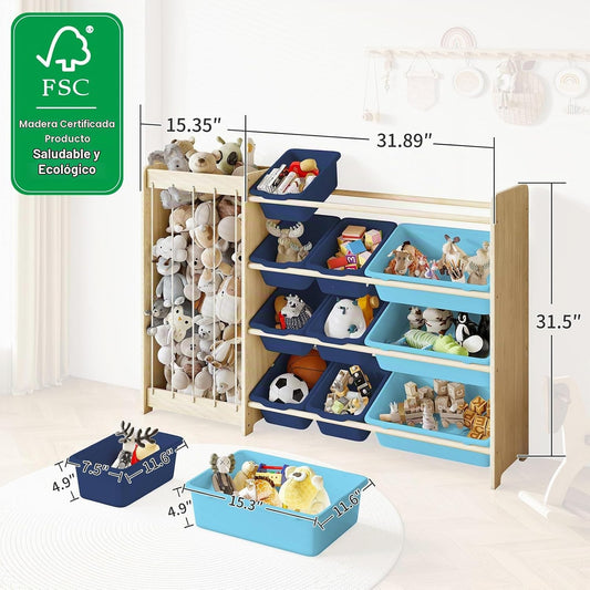 EXPERLAM Organizador de Almacenamiento de Juguetes para Niños, 2 en...