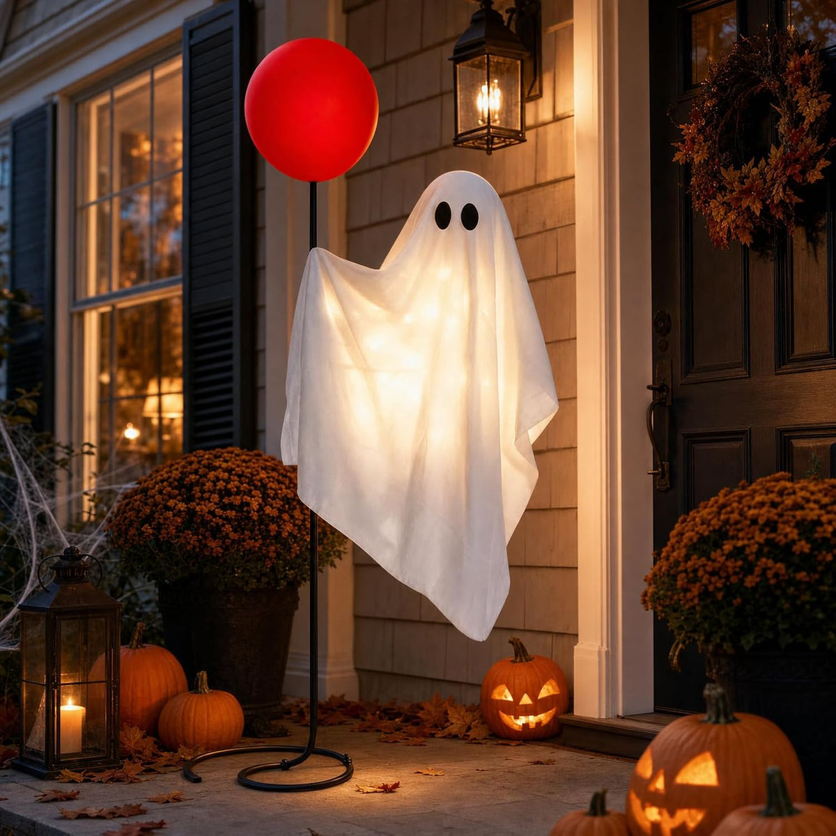 Decoraciones de Halloween al aire libre, fantasma de tamaño natural...