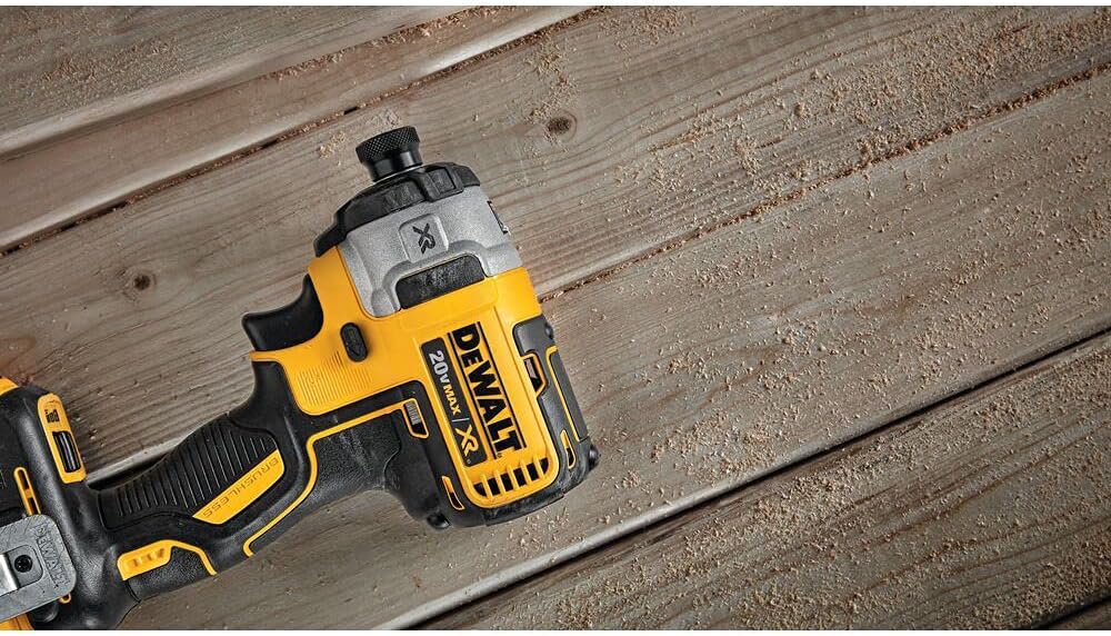 DEWALT Destornillador de impacto MAX XR de 20 V, sin escobillas, 3...