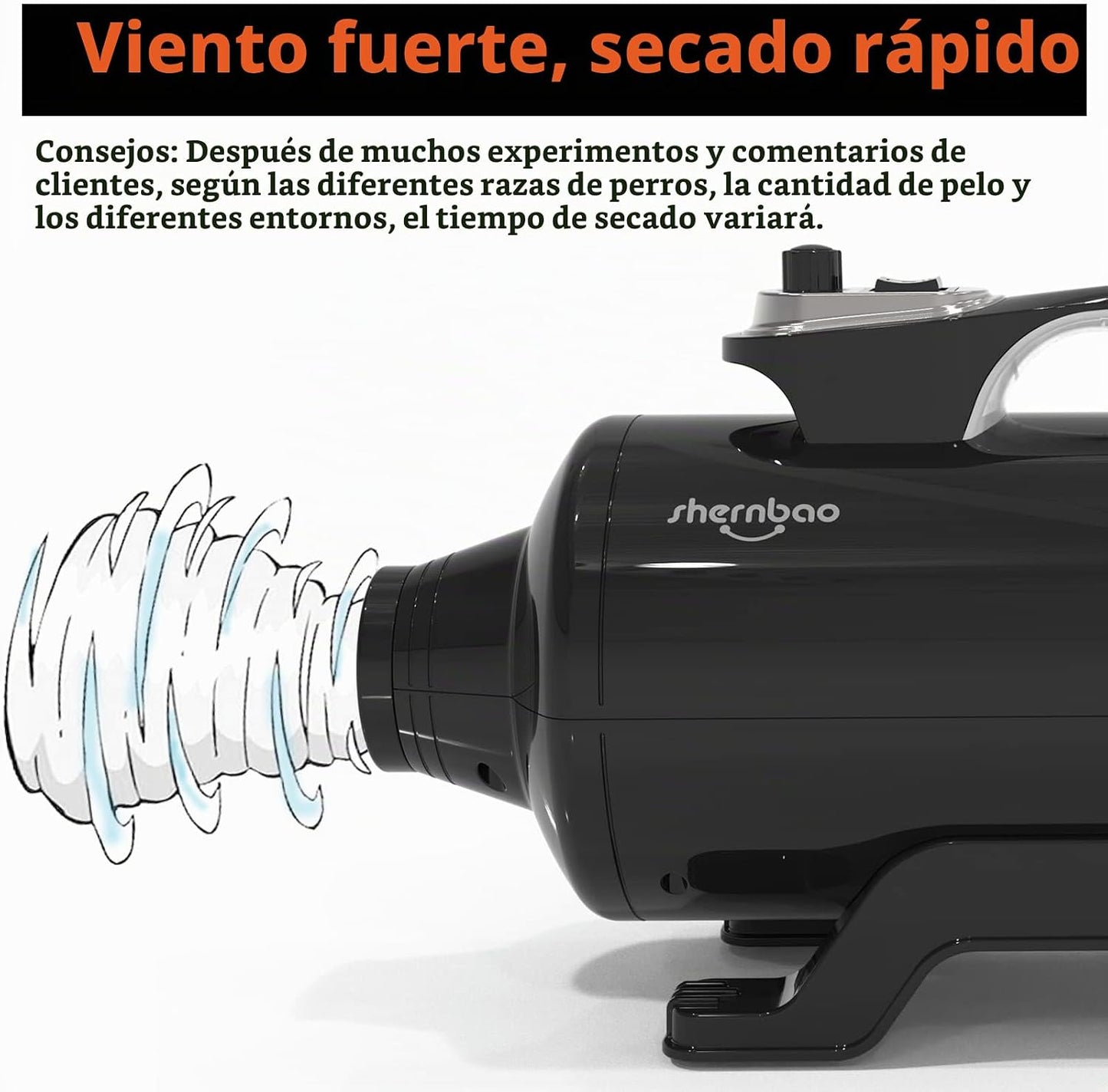 Secador de pelo\/ventilador 6.0HP de la fuerza de aseo del perro de...