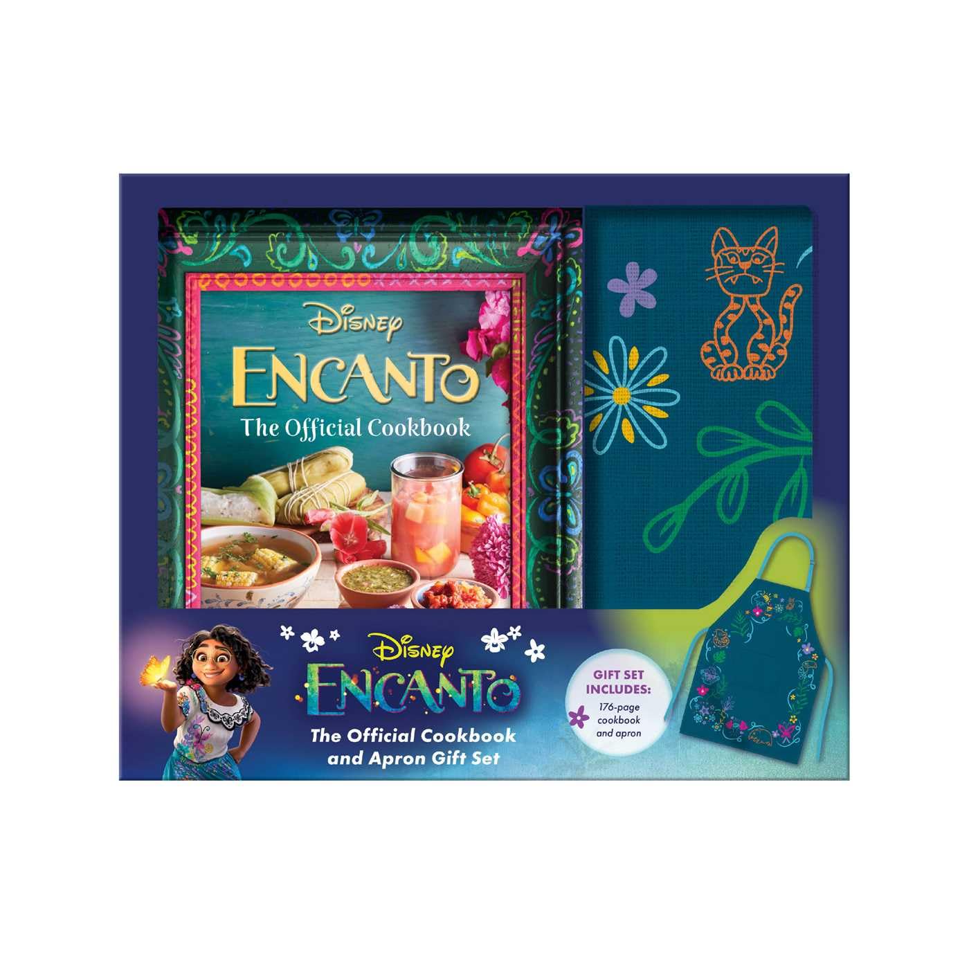 Encanto: El set de regalo oficial de libro de cocina y delantal (Di...