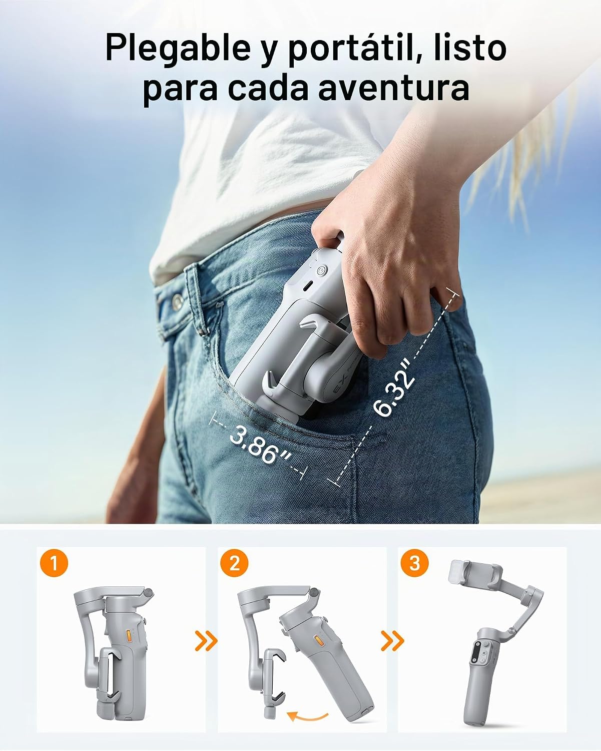 hohem iSteady X3 - Estabilizador de cardán mejorado para iPhone con...
