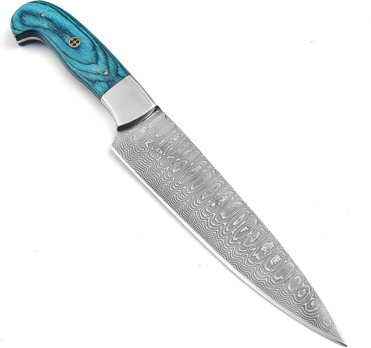 FYNCUT 101-1 Cuchillo de Cocina de Acero Inoxidable Damasco Forjado...