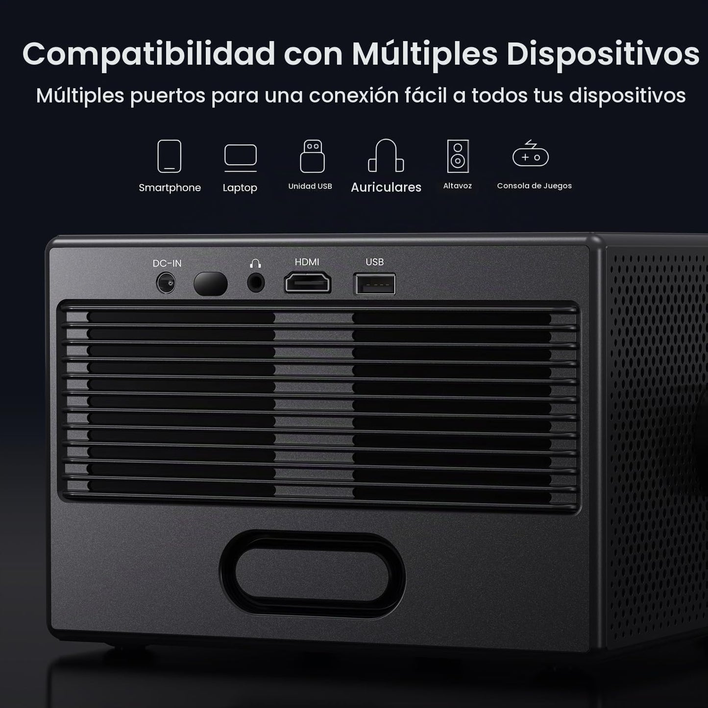 Proyector para exteriores con licencia oficial de Google TV 3000 AN...