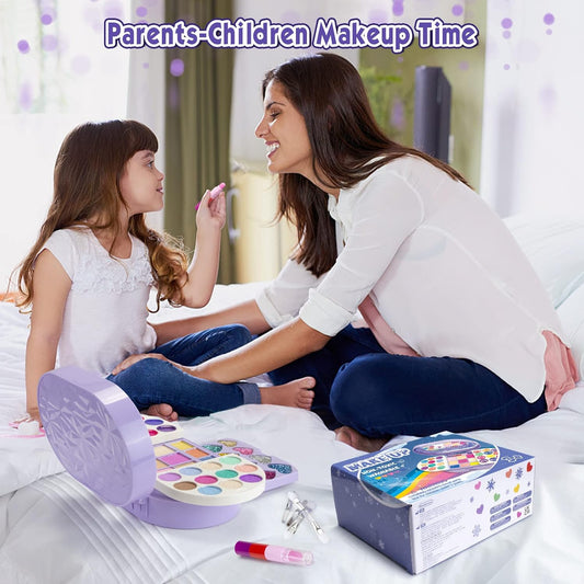 Tomons Kit de maquillaje para niños para niña, juego de belleza de...