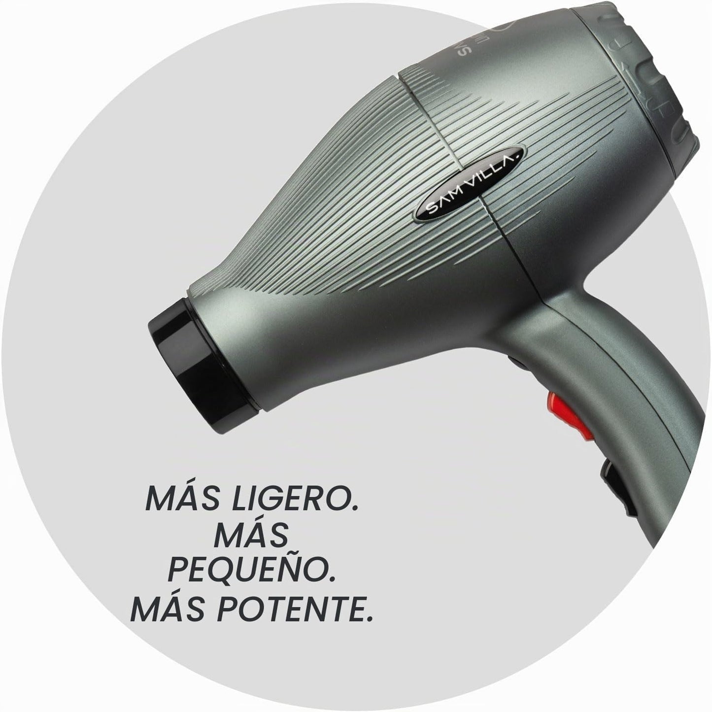 Sam Villa Secador de pelo profesional iónico ligero y silencioso co...