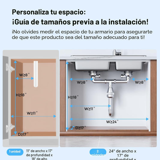TISTAYA Organizador Debajo del Fregadero, Organizadores y Almacenam...