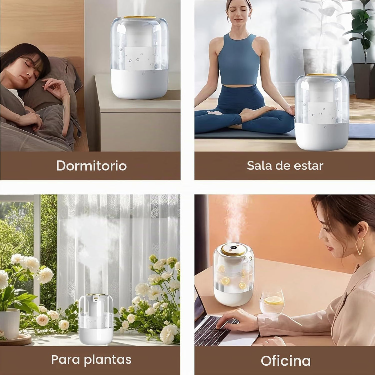 SwiftCool Humidificador de aire para dormitorio, humidificador sile...