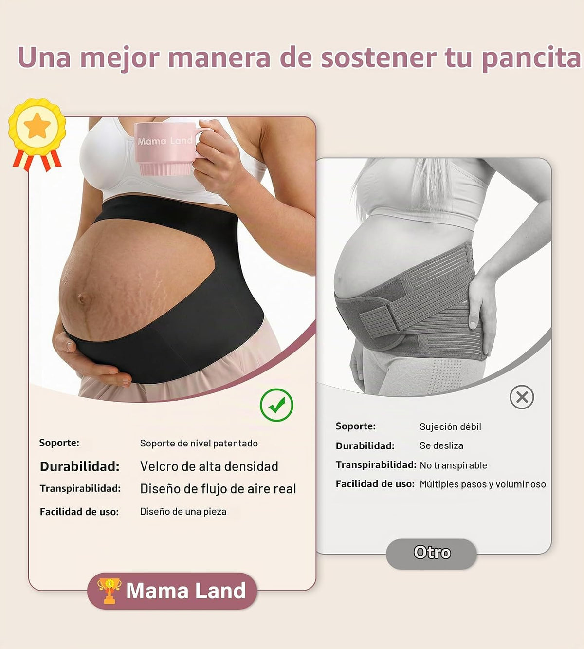 Mama Land "EasySupport" - Banda para el vientre de una piez...
