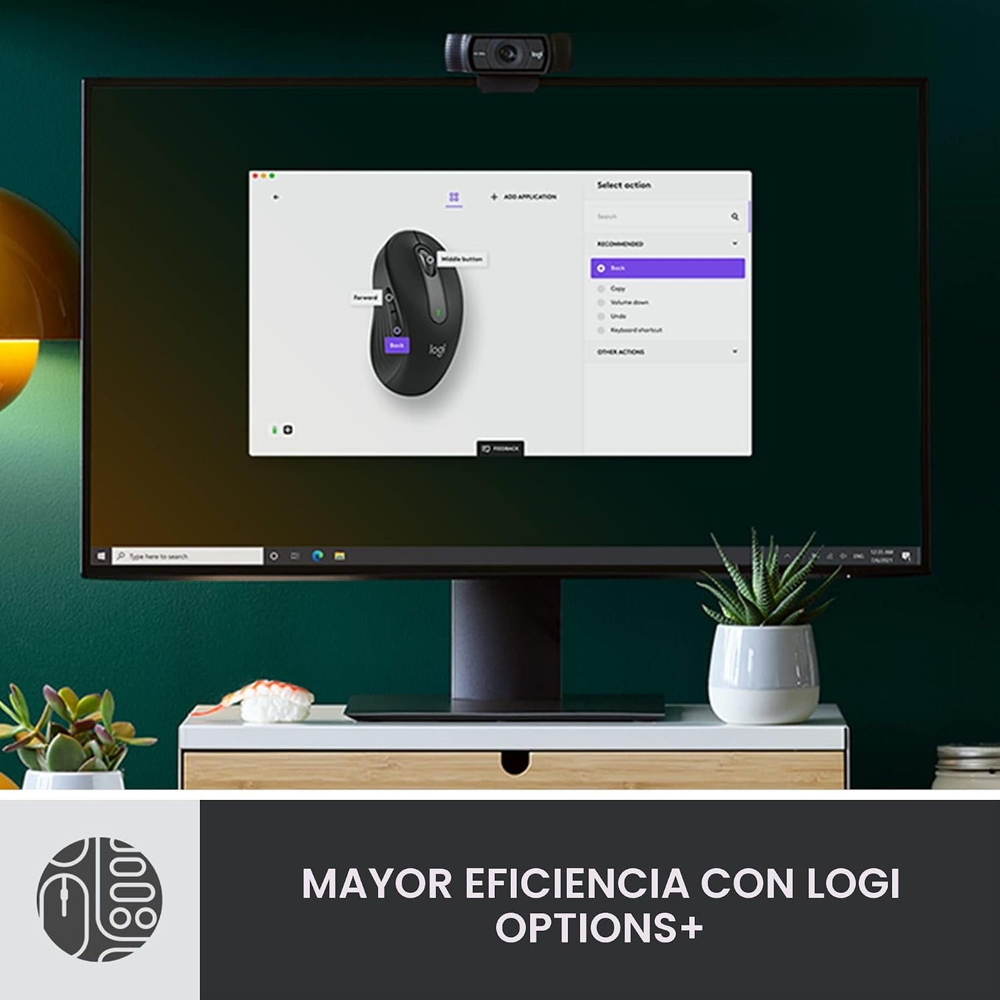Logitech Signature MK650 Combo para teclado y mouse empresariales -...