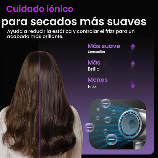 Secador de pelo de alta velocidad, 160,000 RPM sin escobillas con d...