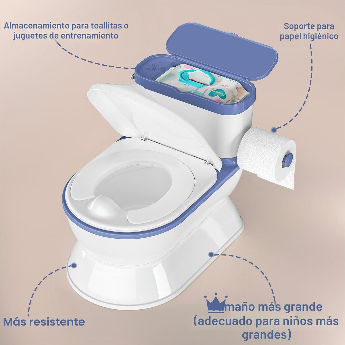 CheerTry Inodoro de Entrenamiento para Niños Pequeños 2 en 1 - Sill...
