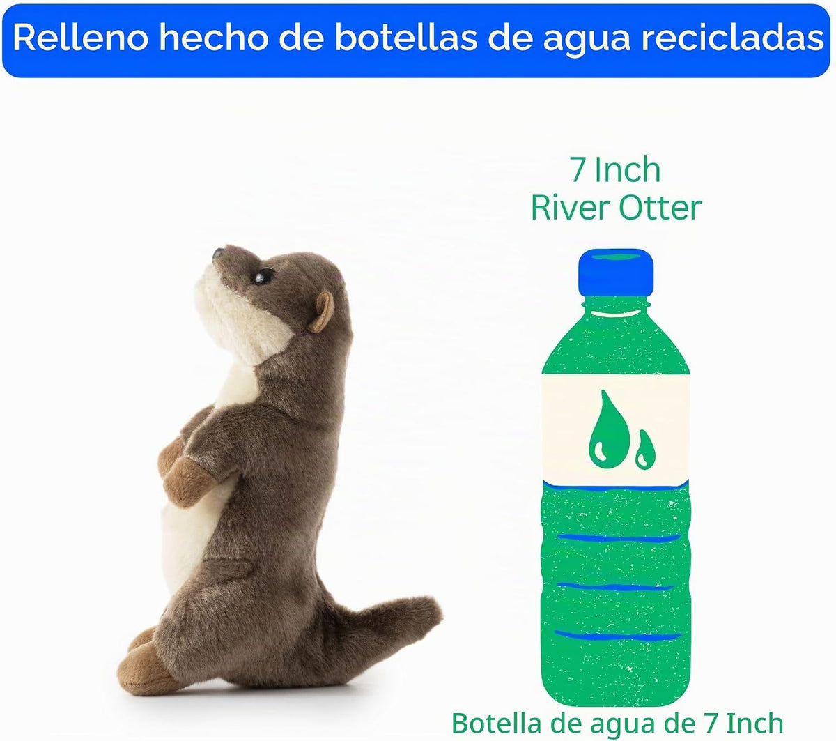 The Petting Zoo Animal de Peluche de Nutria de Río, Regalos para Ni...