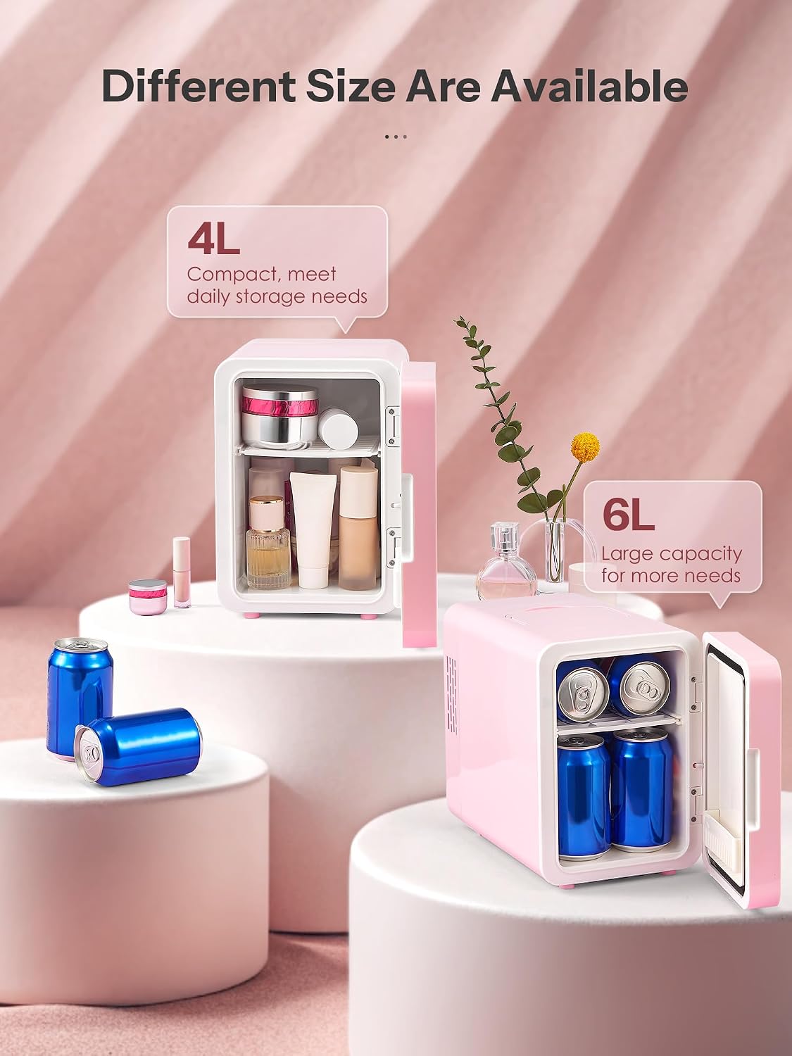 Reemix Refrigerador para el cuidado de la piel, mini refrigerador d...