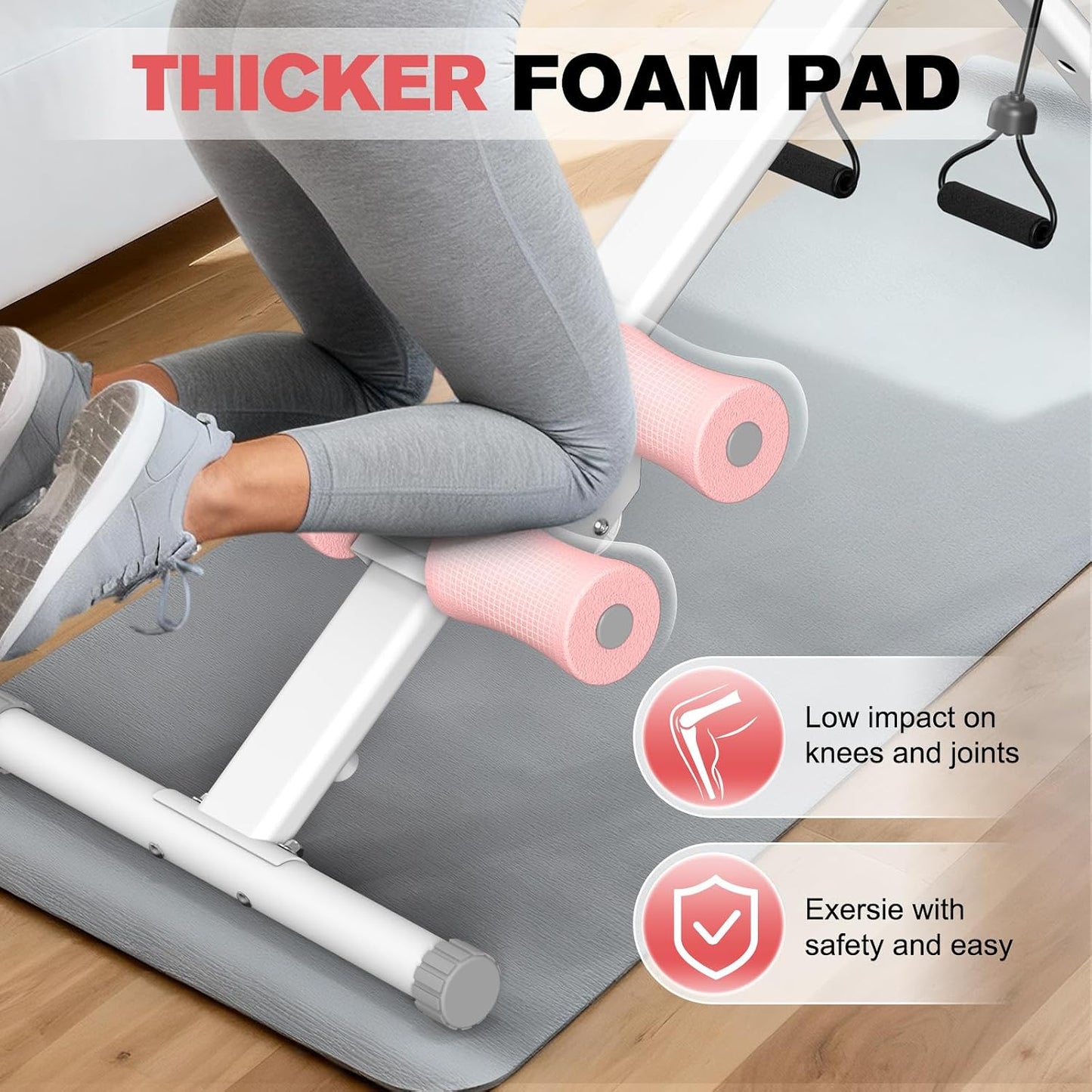 DERACY Máquina de entrenamiento abdominal ajustable para abdominale...