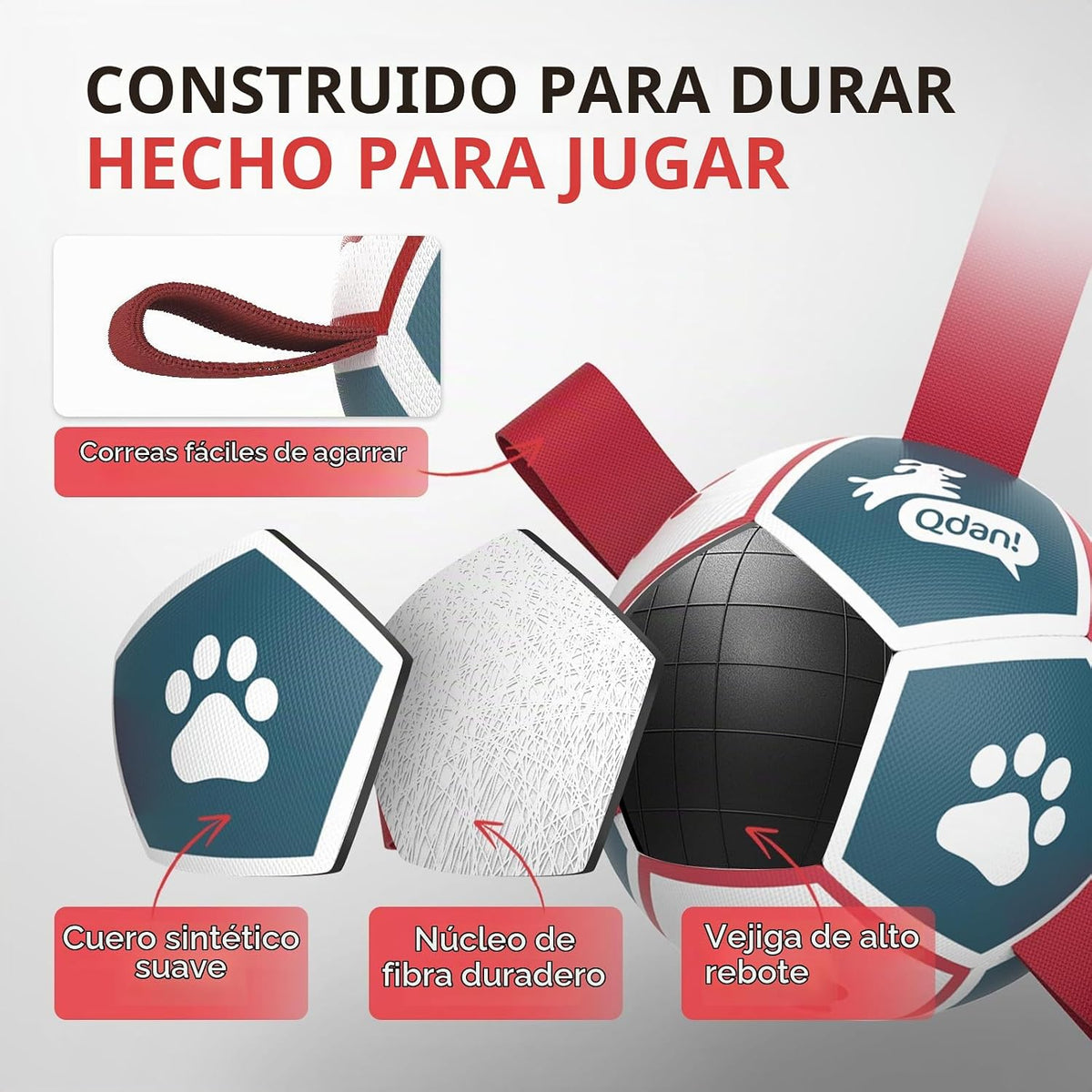 QDAN Juguetes para perros pequeños, juguetes para interiores y exte...