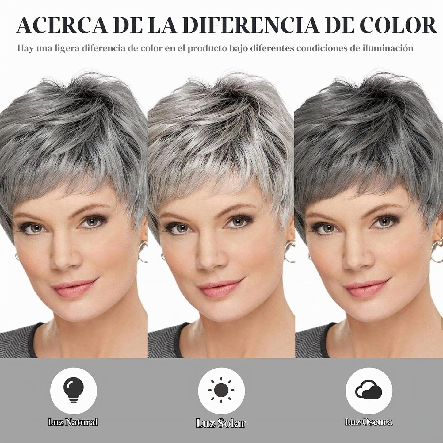 HAIRCUBE - Pelucas de cuidado fácil, pelucas de cabello humano con...