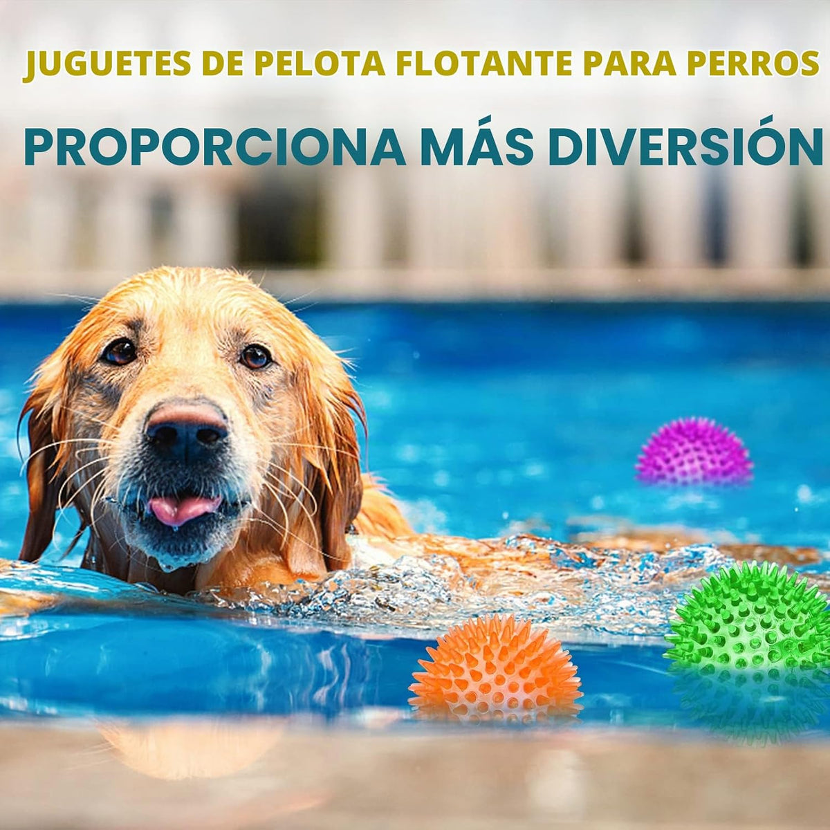 SHARLOVY Pelota de juguetes para perros grandes de 3.5", paquet...