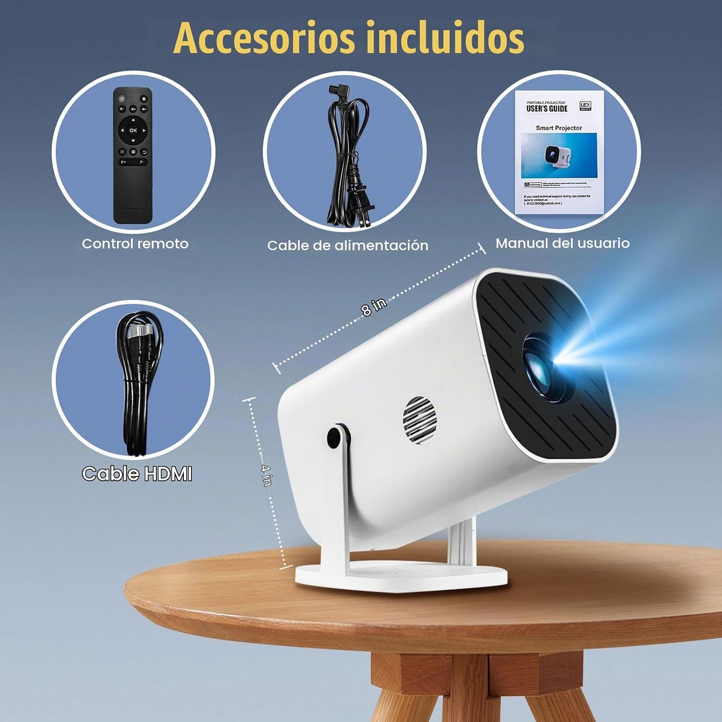 Aplicaciones integradas, enfoque eléctrico y rotación de 210°: mini...