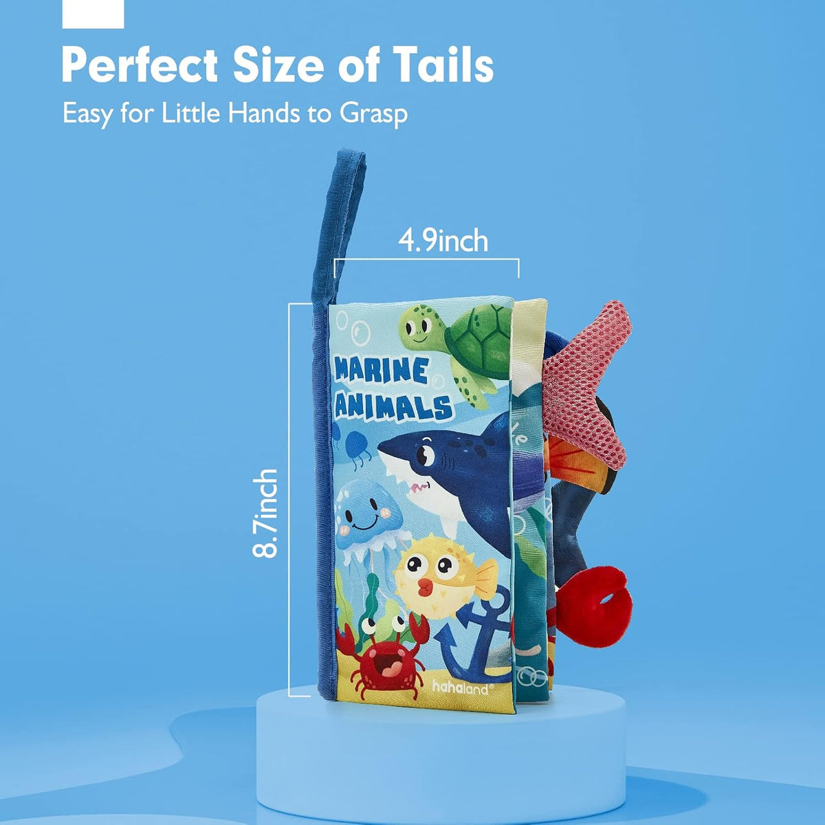 hahaland Libros para bebés de 0 a 6 meses, juguete sensorial de alt...