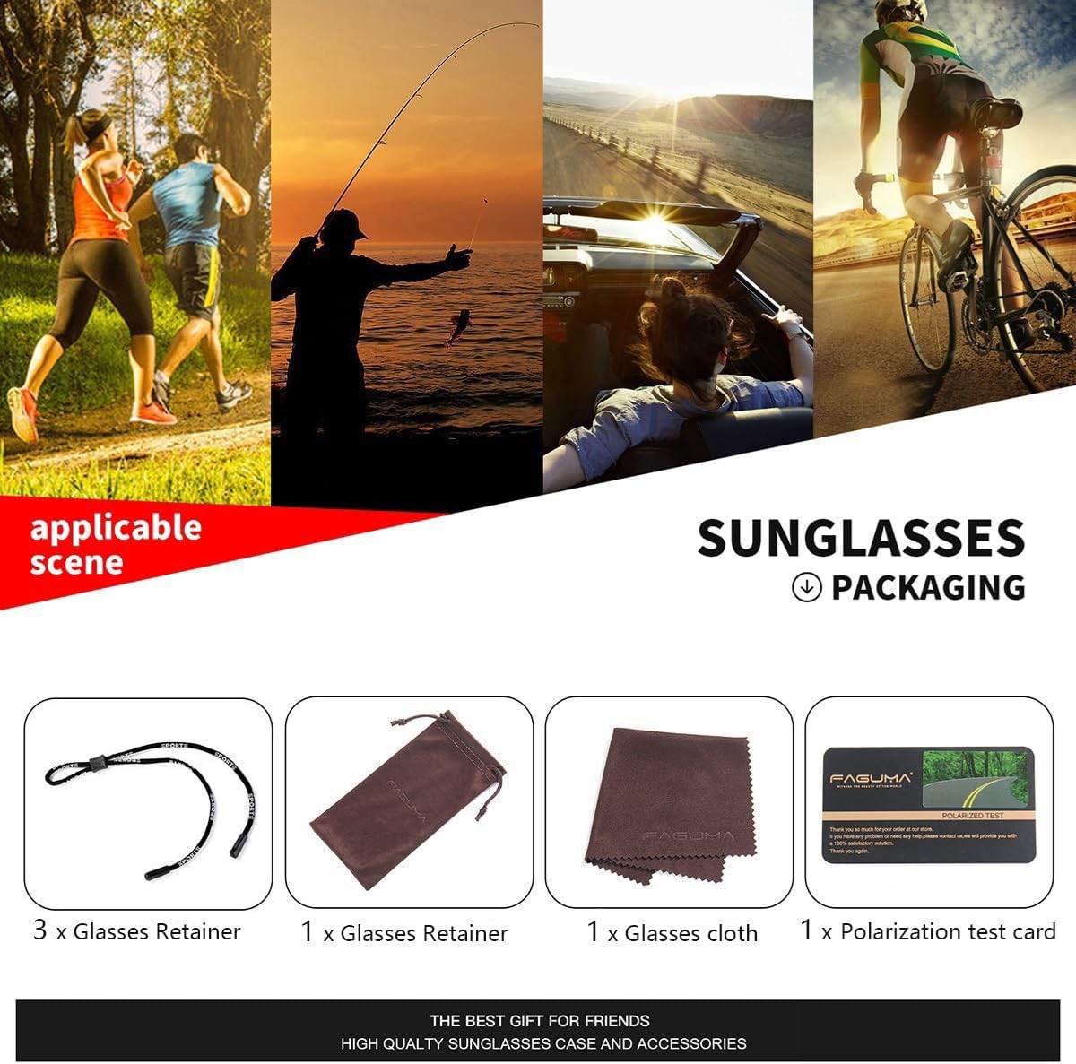 Gafas de sol polarizadas para hombre, ciclismo, conducir, pesca, 10...