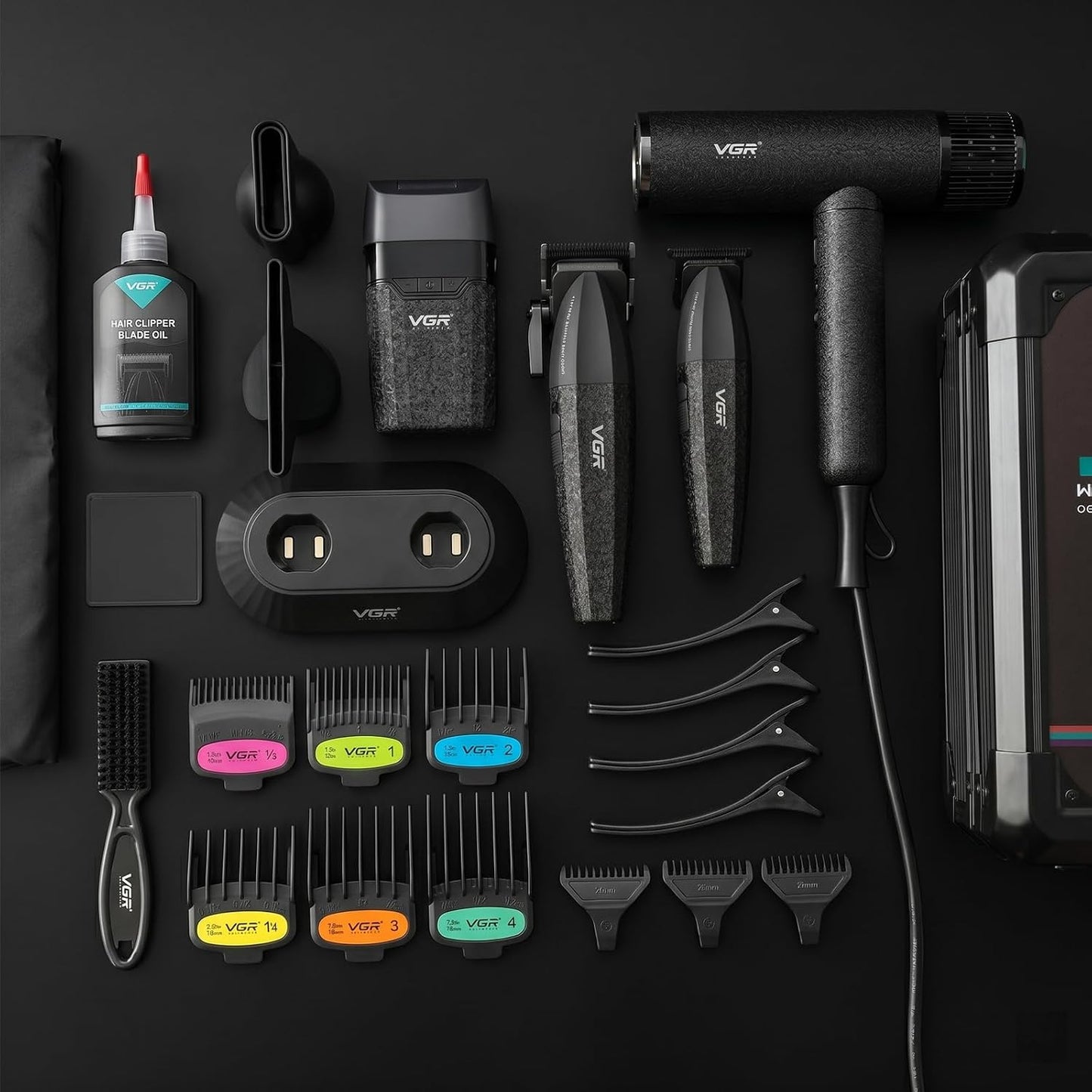 VGR 640 S4 Combo de peluquero profesional 4 en 1 para hombres, cort...