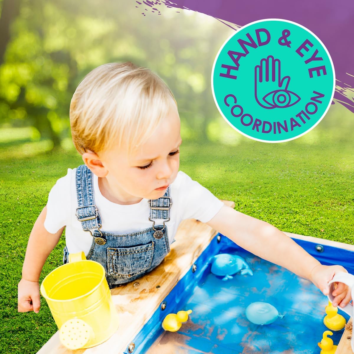 Mesa de picnic de arena y agua de madera Plum® Surfside - Mesa sens...