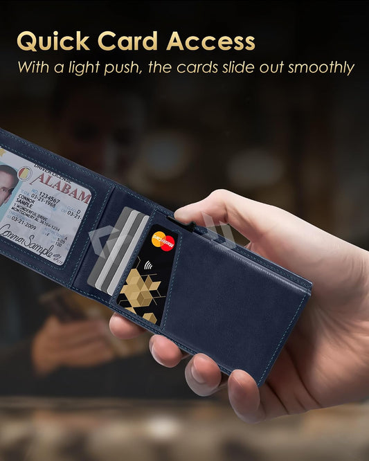 QLD Cartera minimalista para hombres \u2013 Funda delgada de alumin...