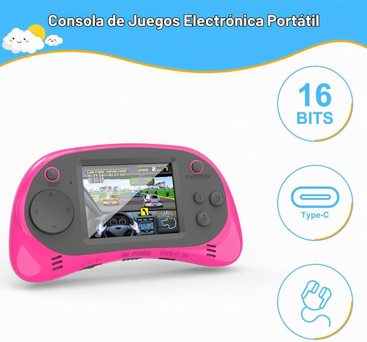 EASEGMER Reproductor de juegos de mano para niños, 220 juegos integ...