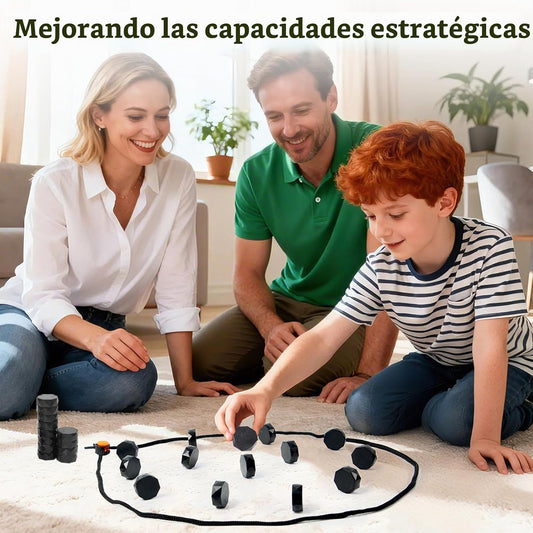 Juego de ajedrez magnético con 20 piedras y cuerdas de tamaño compl...