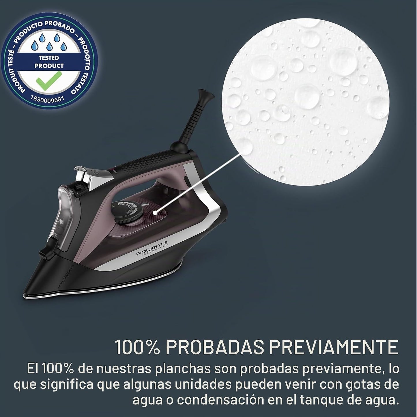 Rowenta DW23 Accessteam Plancha de vapor en color morado 11x4
