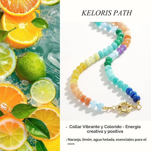 KELORIS PATH Collares de piedras preciosas con cuentas para mujer,...