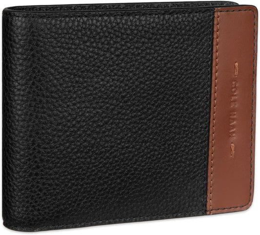 Cartera de cuero RFID para hombre de Cole Haan, plegable diaria
