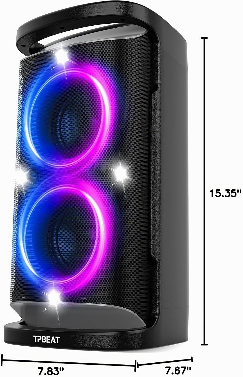 QxbJoy Altavoz Bluetooth Portátil: Sonido Potente de 160W de Pico,...